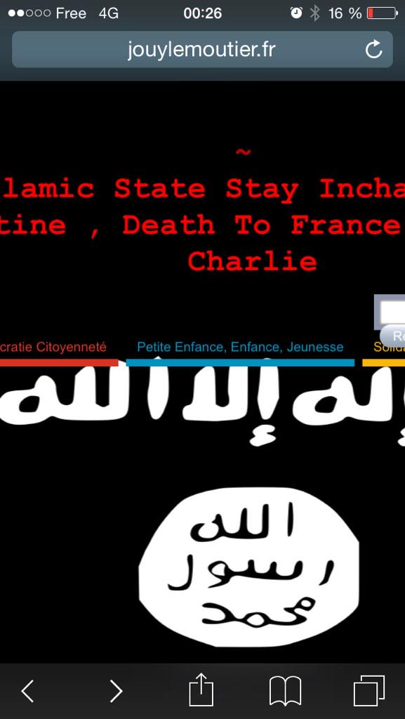 NancBotwin's tweet photo. On ajoute Ezzanville #MairiesPiratées #CharlieHebdo #JeSuisCharlie #Daesh #attentat #etatislamique http://t.co/Ijwj5UWbnm