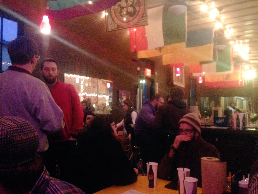 nathanmcquary's tweet photo. Oh, you know, just eating at @DisandDatNOLA with some the the leading minds in apologetics. #Defend15 http://t.co/JC4tOl968w