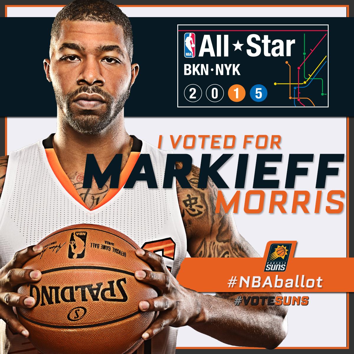 Suns's tweet photo. Markieff Morris #NBABallot #VoteSuns 

http://t.co/YBEcbnrrW6 http://t.co/xNxKsvWOZC