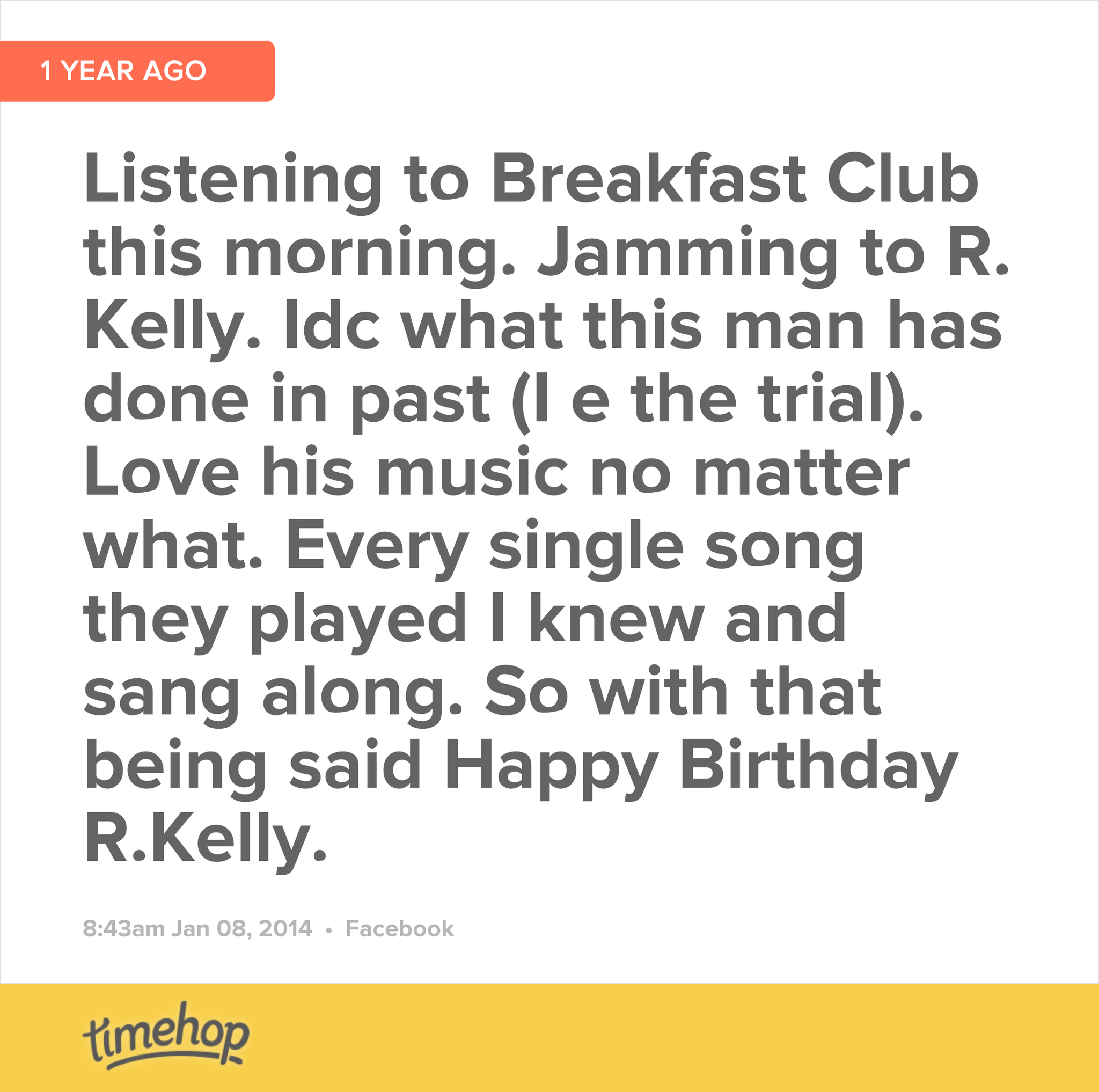 Happy Birthday R. Kelly   