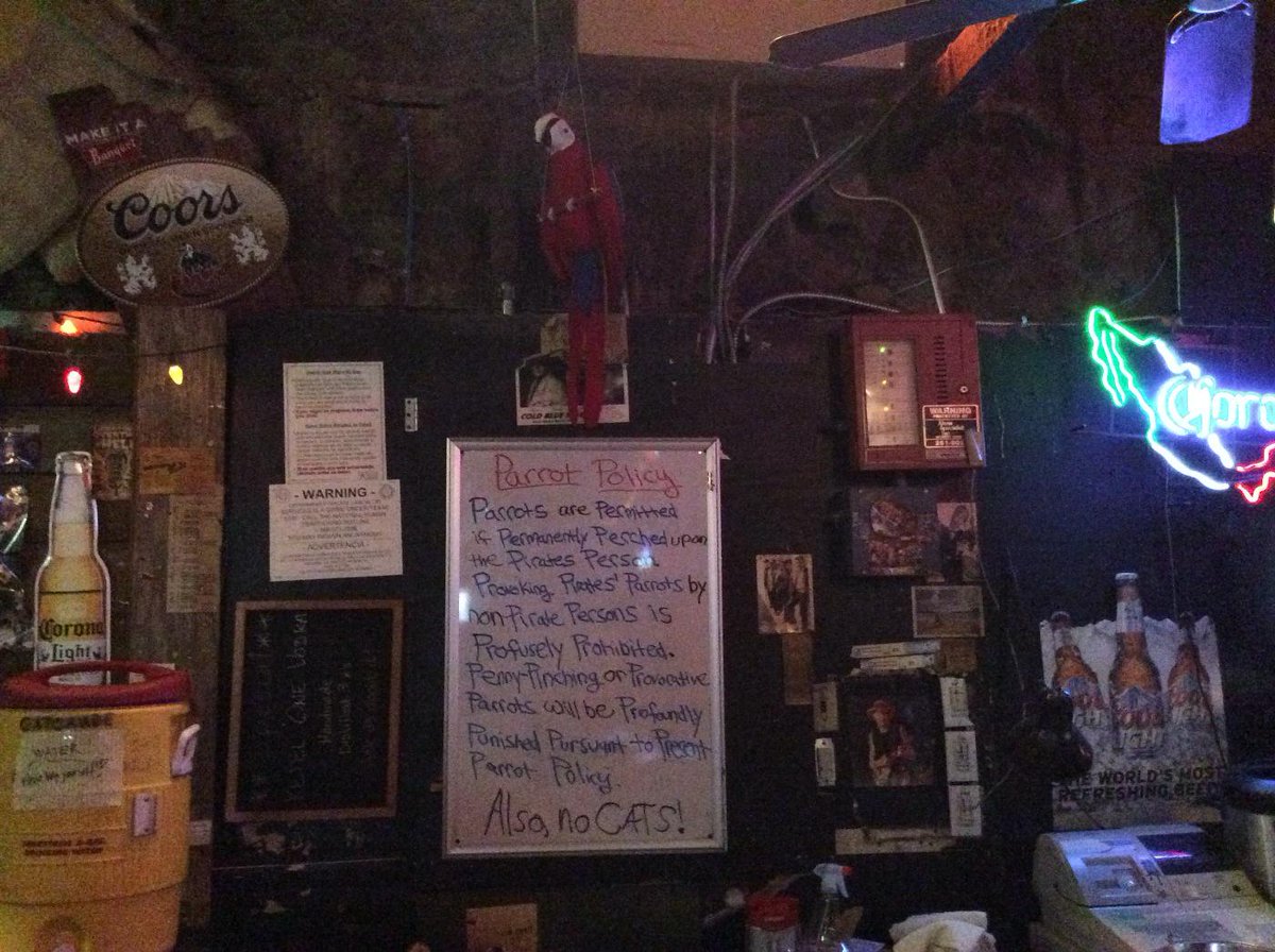 New pirate pet policy for pirate partiers...