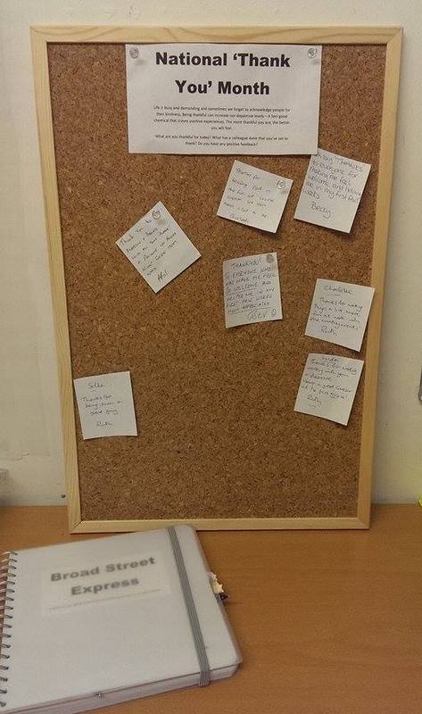 Findlotte's tweet image. #NationalThankYouMonth is in full swing and has created a few smiles for our team! #MMM #SeenHeardRecognised