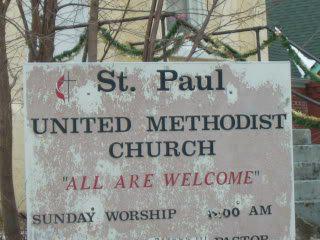 One of the old signs of the church. November 2014, we celebrated 143 years of church service to God.