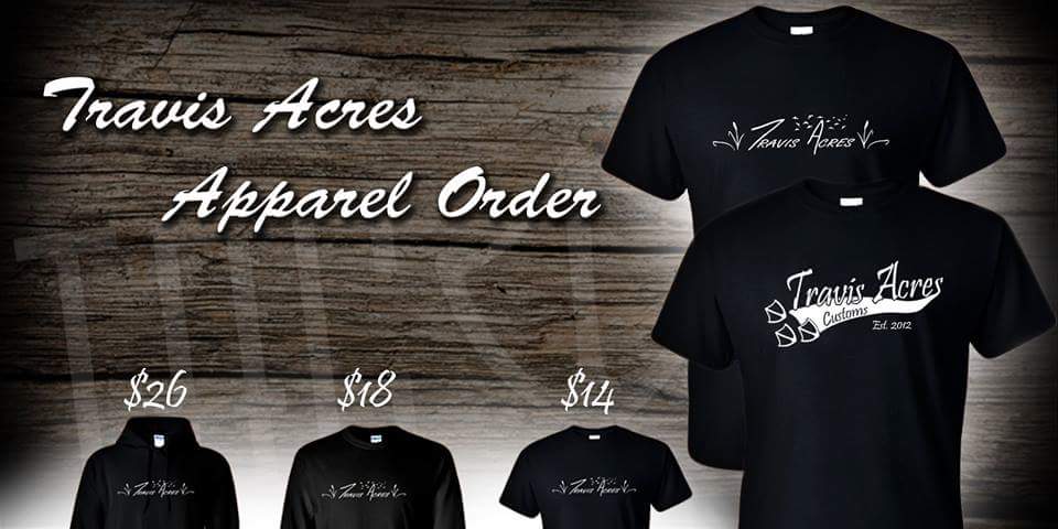 TravisAcres's tweet photo. New #TAC clothing order! Both our classic and new baseball logo are available #waterfowl #travisacres #support http://t.co/SIdWEgALiZ