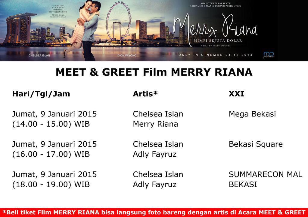 Sukses bos <a href="/AdlyFayruz/">Adly Fayruz</a> dan Mbaa <a href="/chelseaislan/">Chelsea Islan</a> <a href="/MerryRiana/">Merry Riana</a> <a href="/MerryRianaMovie/">MERRY RIANA MOVIE</a>