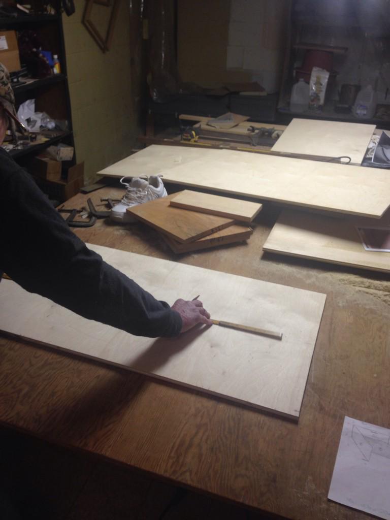 custumsneakerbx's tweet photo. #customsneakerbox coming together nice. Couple more days and it will be painted and ready to store somebody's kicks http://t.co/AmVoASblaJ