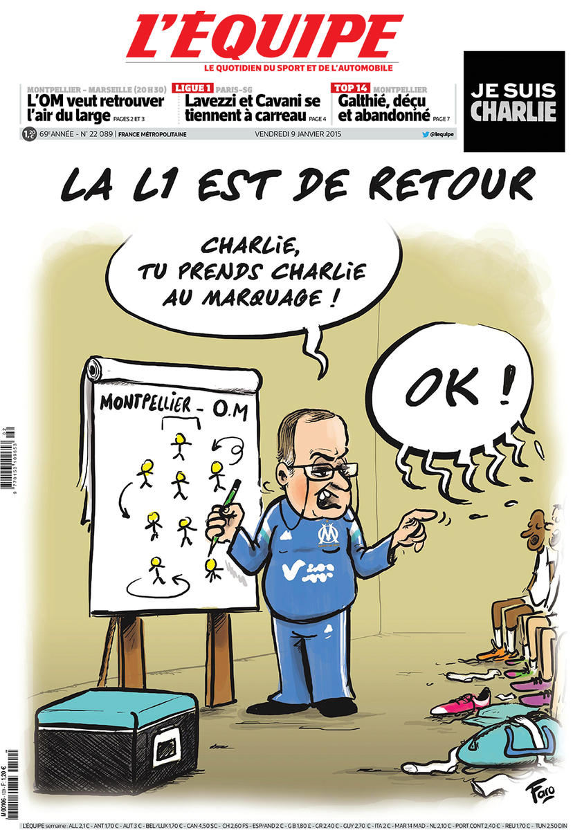 L Equipe On Twitter Le Monde Du Sport Va Rendre Hommage Ce Week End Lire L Edition Http T Co Vj29gvunbq Jesuischarlie Http T Co Rpczzigwoh