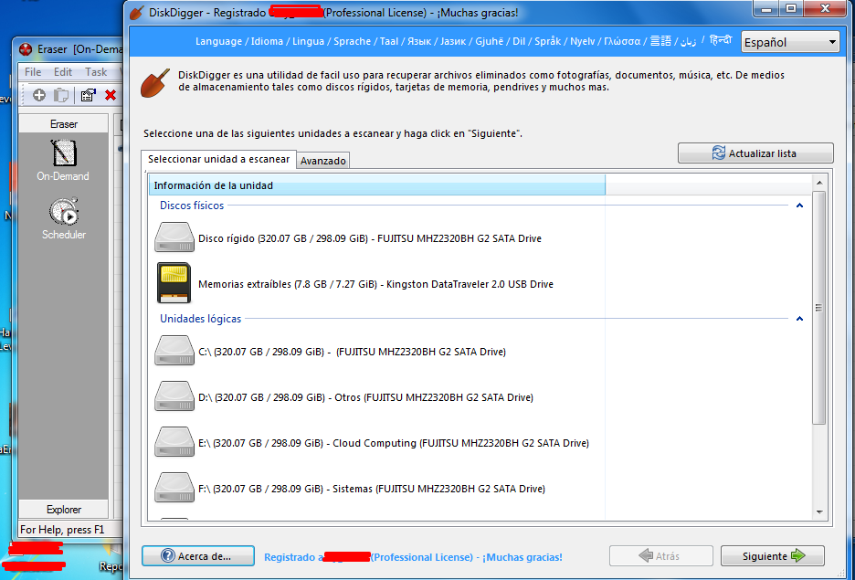Iscar96's tweet image. #DiskDigger y su &quot;contramedida&quot; #Eraser
Y no me digan que #Recuva es mejor. #ForensicFiles #RecuperacionDeArchivos.