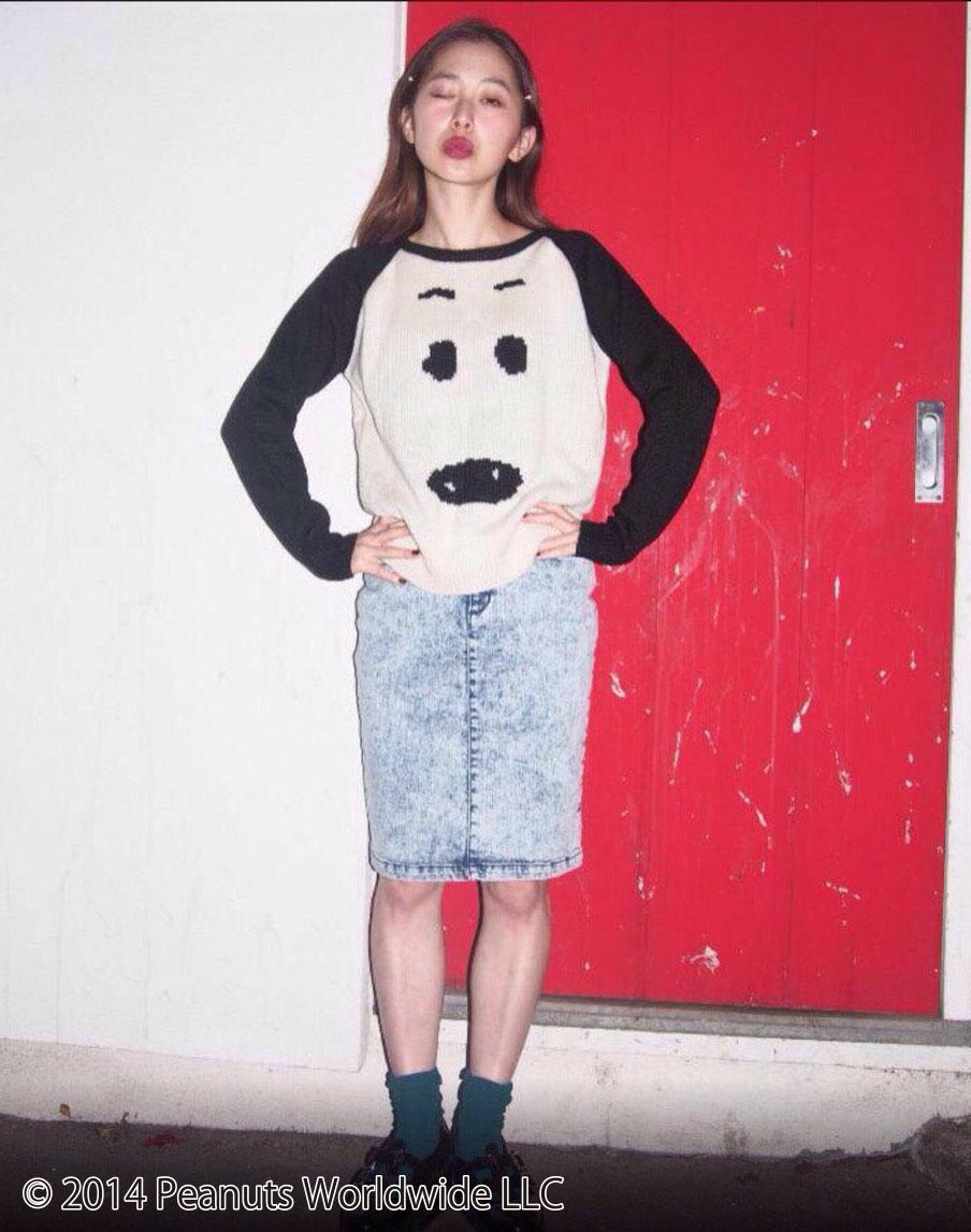 charadinate's tweet image. merry jennyさんのキャラディネート！@snoopyinfashion　#merryjenny #charadinate #charactercode #grace #ootd #peanuts #Snoopy #スヌーピー
