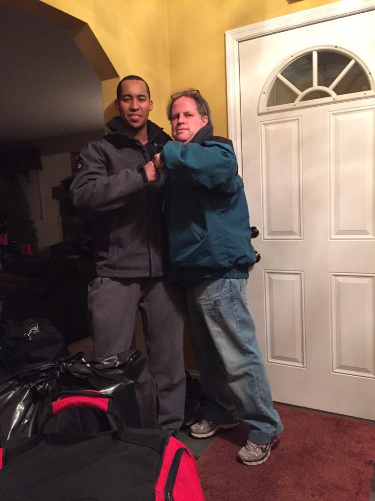 bobbybaltim0re's tweet image. Frankie and I saying goodbye to our boy as he turns a new page!! #templebound #phillychapter