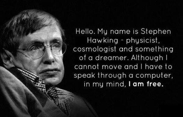Happy 73rd Birthday, Stephen Hawking. 