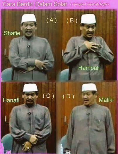 Ustaz Akhil Hayy On Twitter Cara Berdiri Dalam Solat Mengikut Mazhab Hanafi Maliki Syafie Dan Hanbali Http T Co Wxf0gx9ksx Twitter
