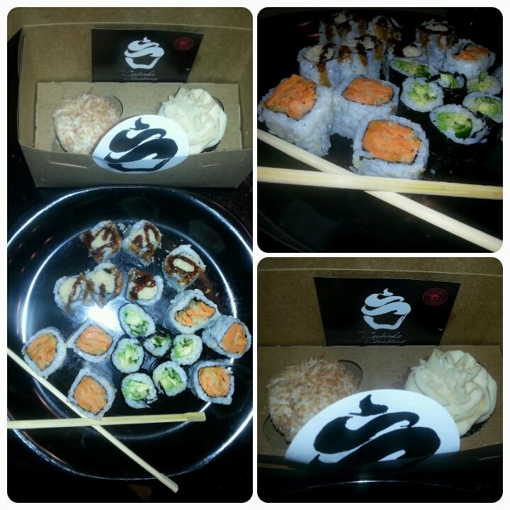 TamaraMezzo's tweet photo. Thurs Is #Sushi And #Cupcakes Night  #VeggieSushi from Neisen and #CupcakesAndDreams #Yxe @theccconspiracy http://t.co/cSoVGrTZ04