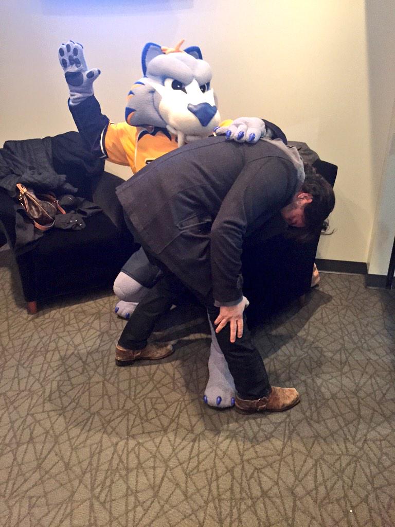 carrieunderwood's tweet photo. Here's @bassmmmbass getting his birthday spankings from Gnash! Happy birthday, brother! Here's to many more!!! http://t.co/HN7UJ9PaLl