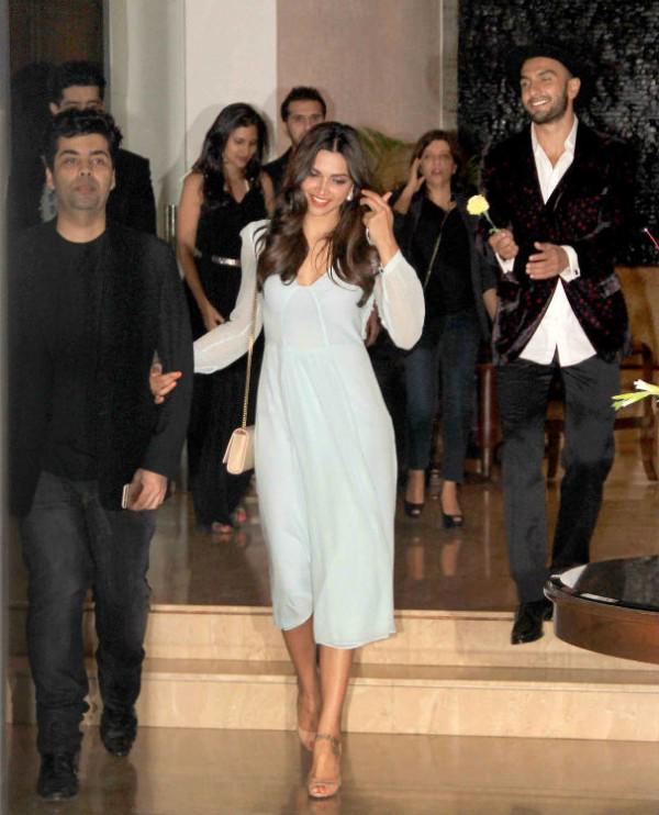 Twitter 上的deepika Addicts Pics Deepika Padukone Along With Karan Johar And Ranveer Singh At Farah Khan S Birthday Bash Http T Co Y2lpy6xbmm Twitter