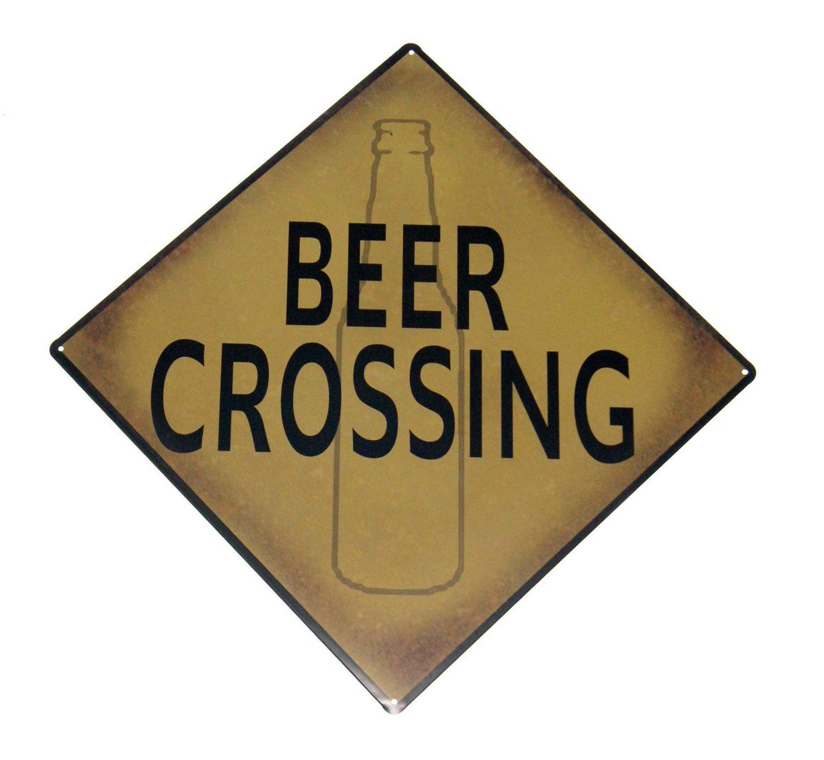 StrictlyManCave's tweet photo. Beer Crossing Sign! - http://t.co/iJP57vfg9D #beer #funnysigns #signs #mancave #homedecor #gadgets #alcohol http://t.co/jK1bz3ib0m