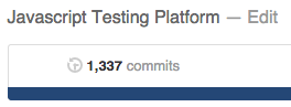 Just noticed the number of commits of my upcoming project.