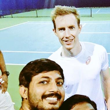 chinnusrm's tweet photo. Selfie tym aftr the win wt #JonathanMurray @chennaiopen @Murugappa_Group #ACO2015 #MyTennisMoments #EnergisingTennis http://t.co/jh9BWdimJ0