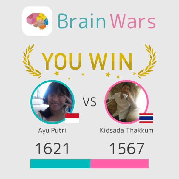 putrii3424's tweet photo. I challenged Kidsada Thakkum and won:) Challenge players from around the world! #BrainWars
http://t.co/aOuyvDidwW http://t.co/DqD92Risc6