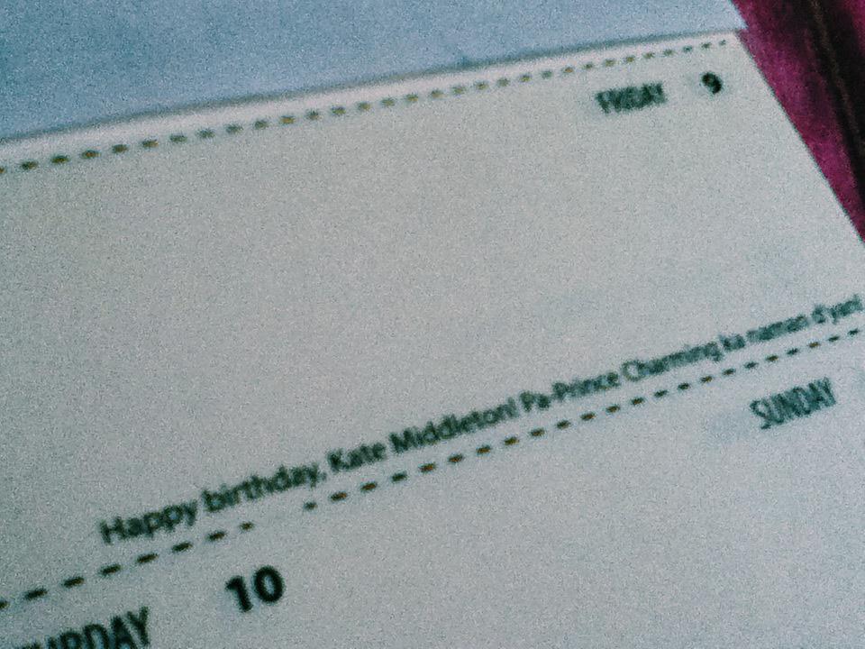 \"happy birthday, kate middleton! pa-prince charming ka naman d\yan\" 