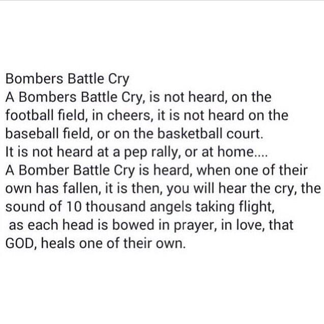 TolerTerrell's tweet photo. Amen๐โ๐ #bombernation #FlyHighMichael #resteasy http://t.co/jTFbLUaHC5