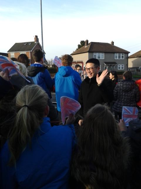 What a warm welcome from Dane Royd children and staff! #DaneRoydGlobal
