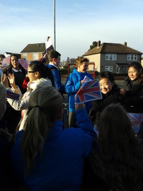 What a warm welcome from Dane Royd children and staff! #DaneRoydGlobal