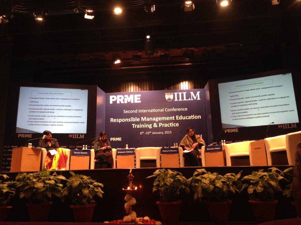 jess_schilling's tweet photo. Content rich conference thanks to @IilmInstitute #IILMPRME2015 #IILM #PRME #worldchangers #empowerment http://t.co/QmEEQvVIXg