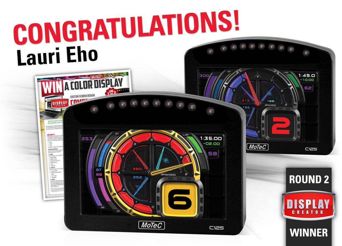 MoTeCEurope's tweet image. CONGRATULATIONS Lauri, you are the second winner in our Custom Screen Design Competition!