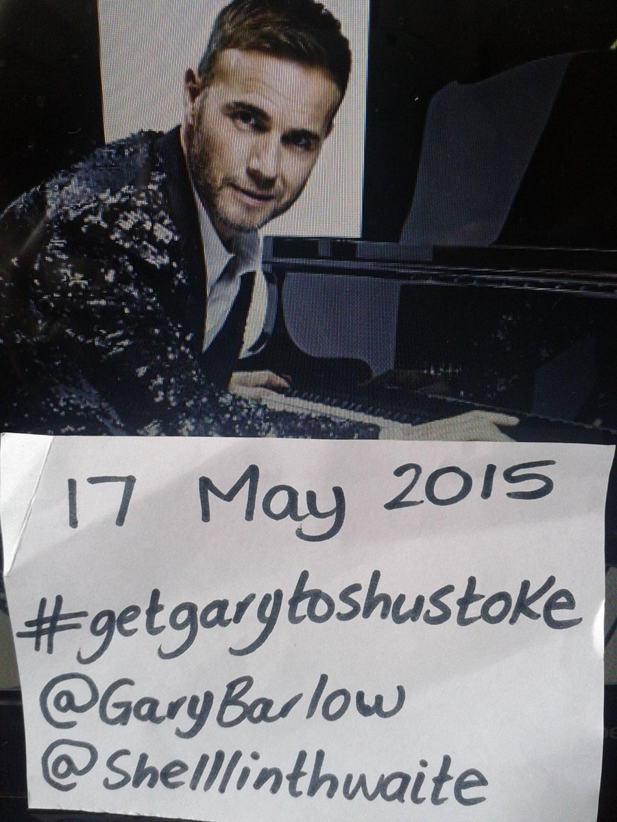BeccaHorobin's tweet image. @GaryBarlow @shelllinthwaite #getgarytoshustoke