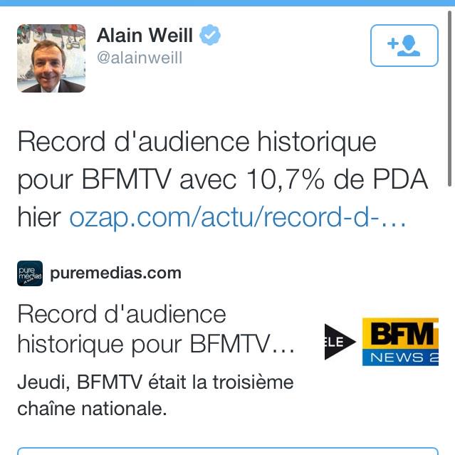 Alain Weill, président de <a href="/BFMTV/">BFM</a>… l'indécence personnifiée !!!!! <a href="/alainweill/">Alain Weill</a>