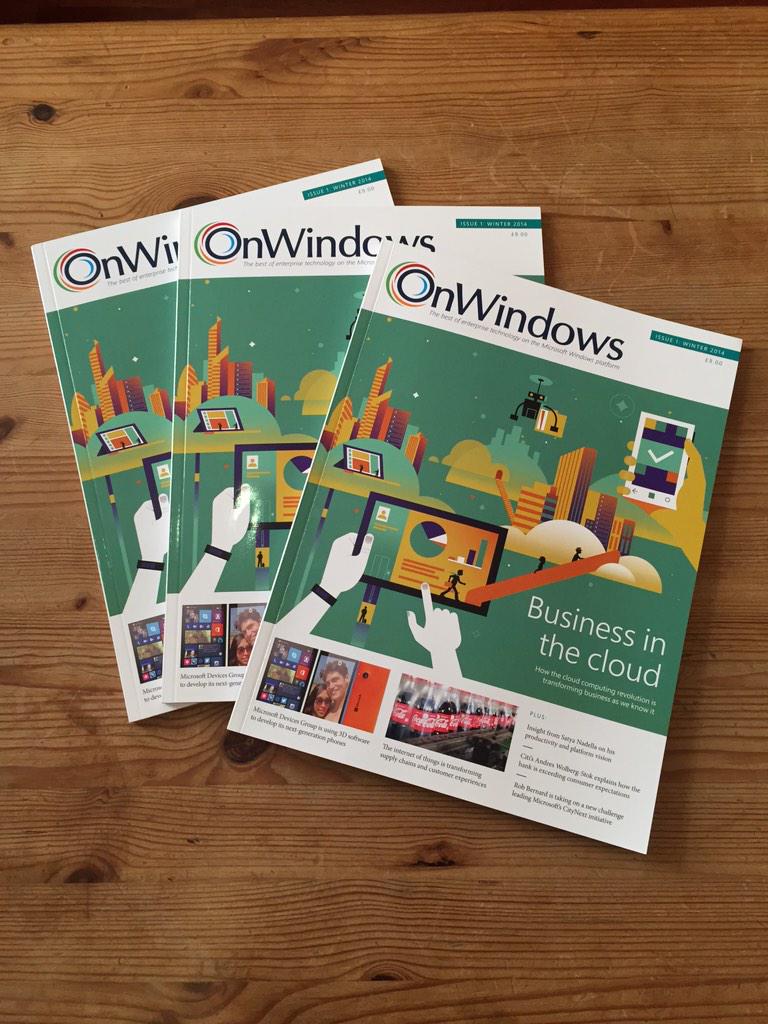 tech_record's tweet photo. Copies of #OnWindows magazine have arrived in the office. Thanks to everyone involved for such a great launch issue. http://t.co/MQ8z6fGkc4