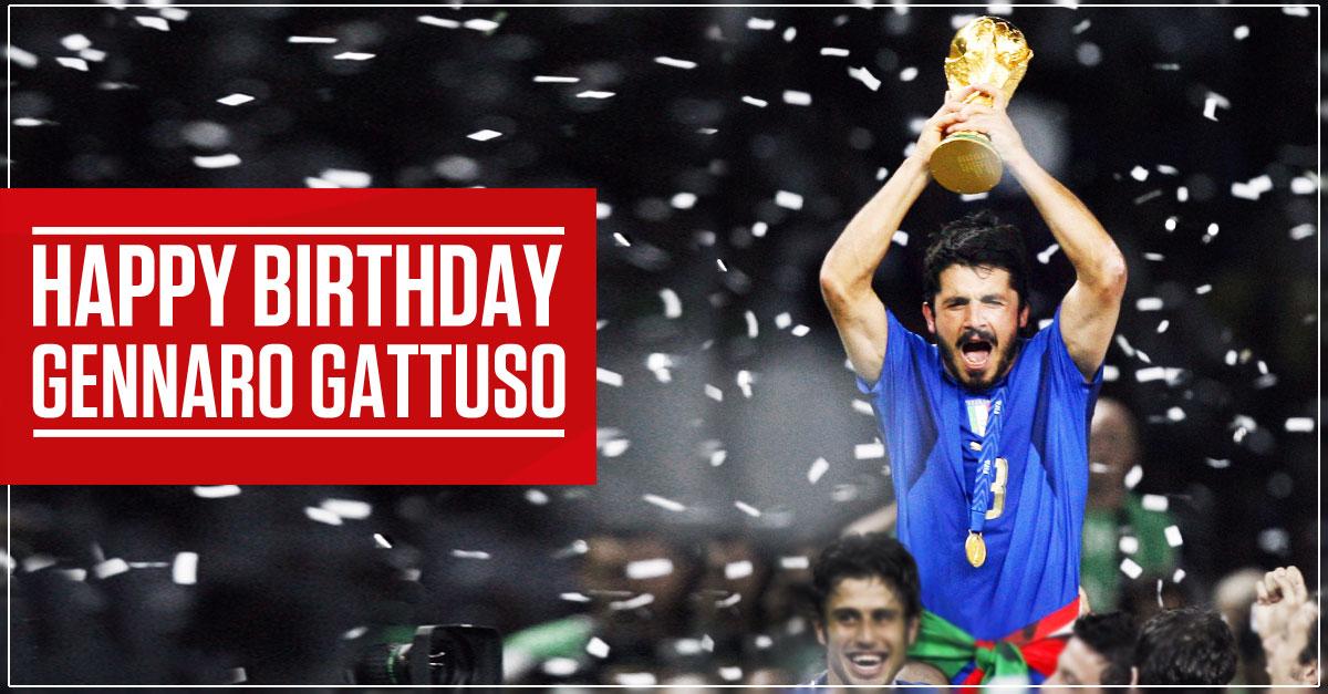 Happy birthday to AC Milan and Italy legend Gennaro Gattuso (37)

