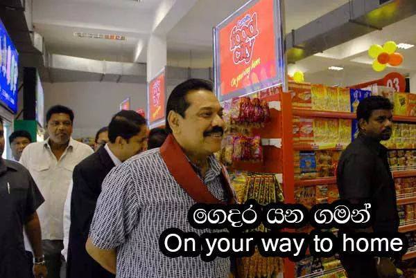Noughtii_faya's tweet photo. this is so much trolling happening to our ex president :p ගෙදර යන ගමන් #SriLankaElections #SLdecides15 http://t.co/zGVlyWPCNH