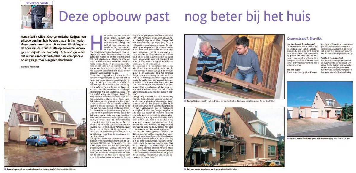 AannemerSimons's tweet photo. Betere reclame kan je je niet wensen! Mooie samenwerking met @wonka_nu Vandaag in de @pzcredactie http://t.co/XqQP3NChtQ