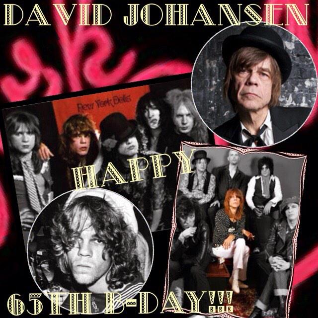 David Johansen 

( V of New York Dolls )

Happy 65th Birthday!!!

9 Jan 1950 