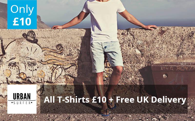 SocialicityUK's tweet photo. All #T-Shirts Only £10 at Urban Surfer! #teesforatenner >@socialicityuk http://t.co/xUACna1GOx http://t.co/VT1isIiy5u