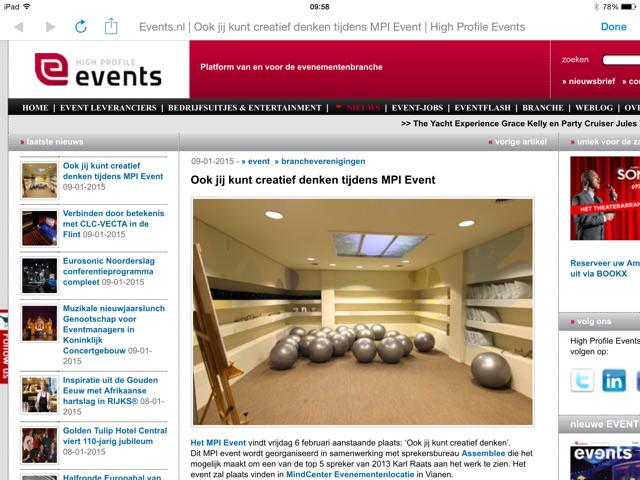 Events_NL's tweet photo. #Events_NL: Ook jij kunt creatief denken tijdens MPI Event http://t.co/ciGVcGD8KF @MPINL @MindCenterNL http://t.co/XgKutFkt0B