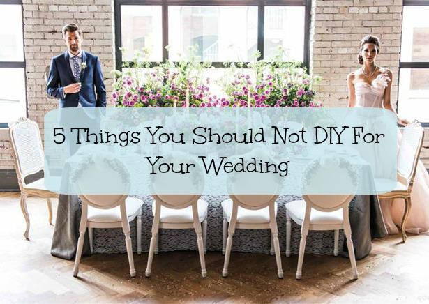5 things you should not DIY for your wedding... bit.ly/1APbPMr