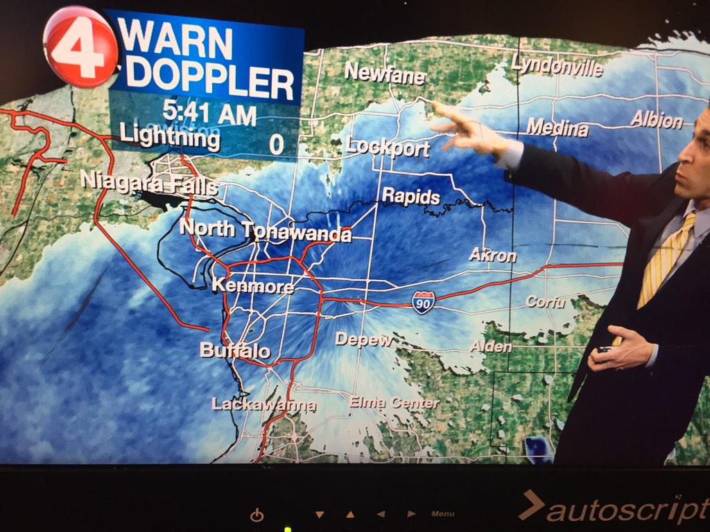 Snow band hasn't moved much. <a href="/ToddSantos4/">Todd Santos</a> has live updates for us. #januaryblast #news4buffalo