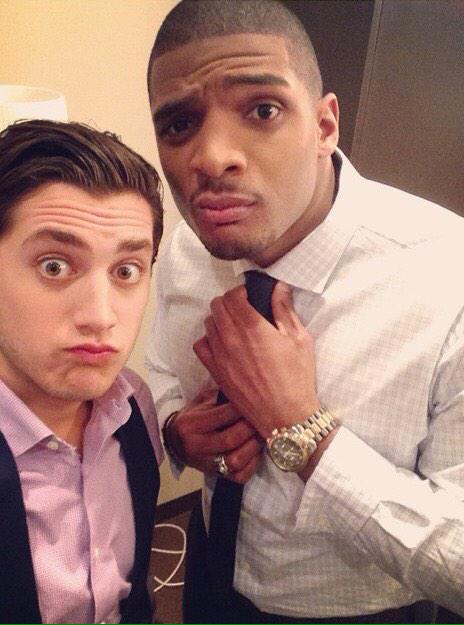 pixable's tweet image. Congratulations #MichaelSam on your engagement!