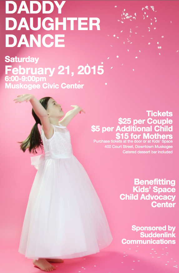 Daddy Daughter Dance of 2015 is coming up on Saturday February 21!