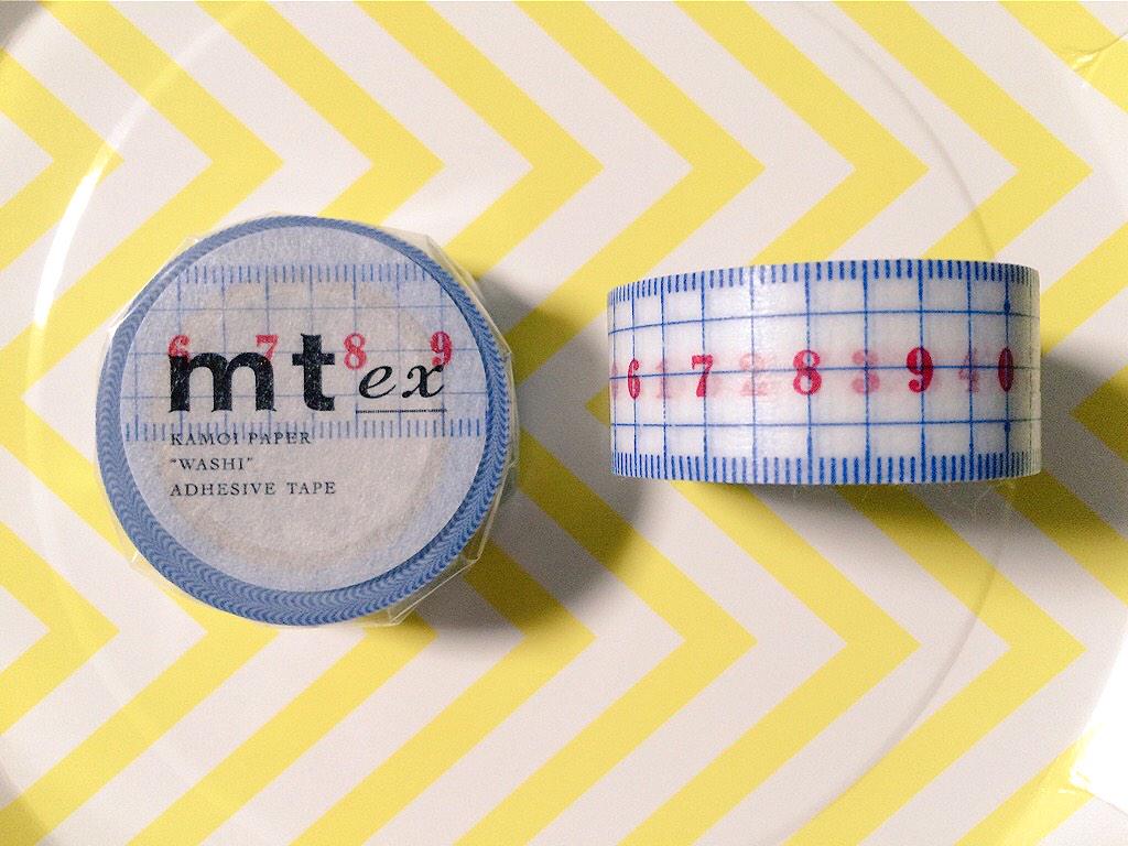 【 アイテム更新のお知らせ 】
mt fab &amp;amp; mt ex
マスキングテープ各種
入荷しました＾＾
文具店らしく 定規ですー