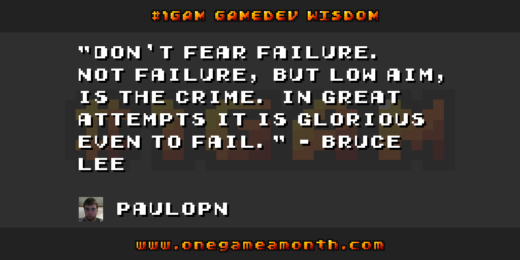 OneGameAMonth tweet picture