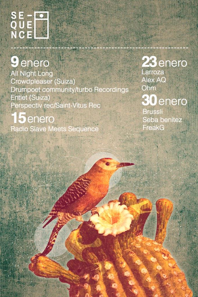 DjAlexAQ's tweet photo. Este es el calendario de enero en Sequence! http://t.co/0UyP5GfDiK