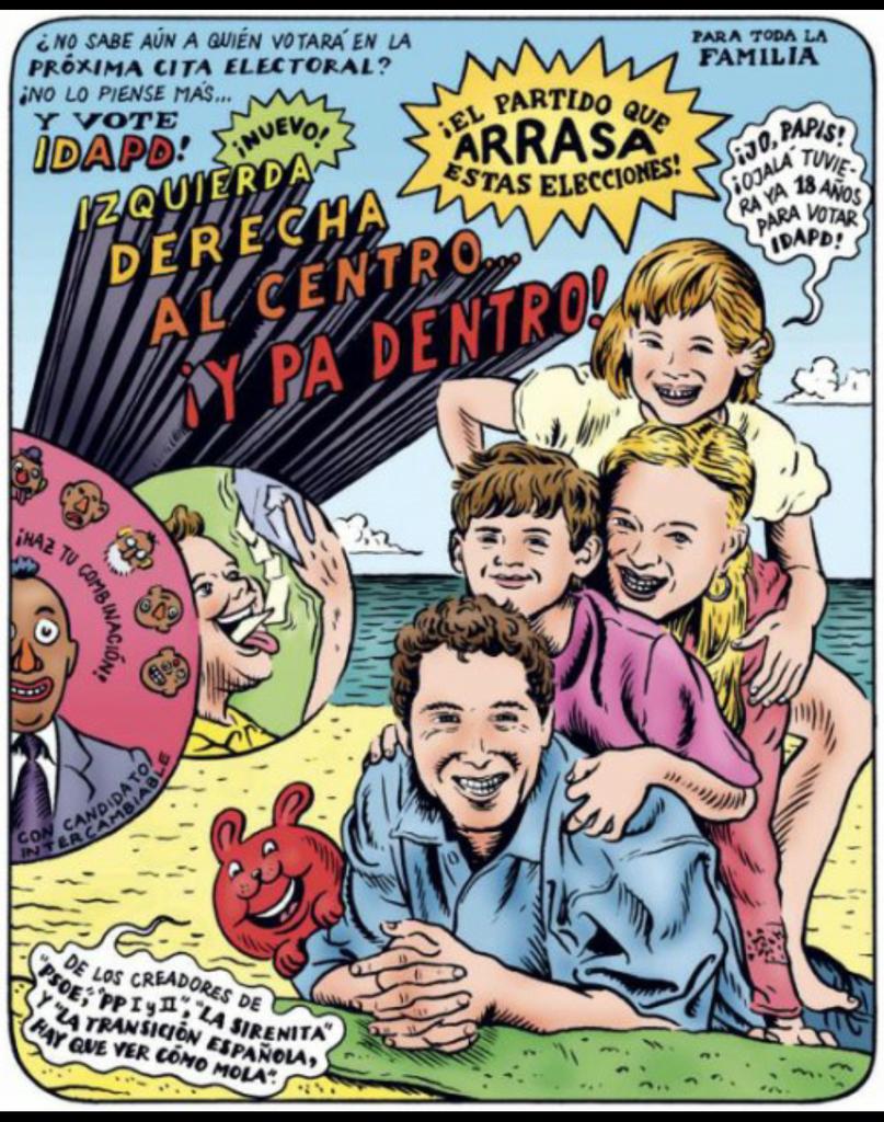 ¡Vote IDAPD! Izquierda, derecha, al centro, ¡y pa dentro!