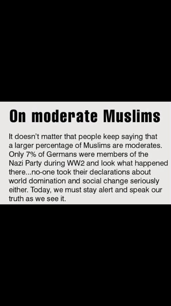 TRobinsonNewEra's tweet photo. On moderate muslims http://t.co/lym2J1vPwW