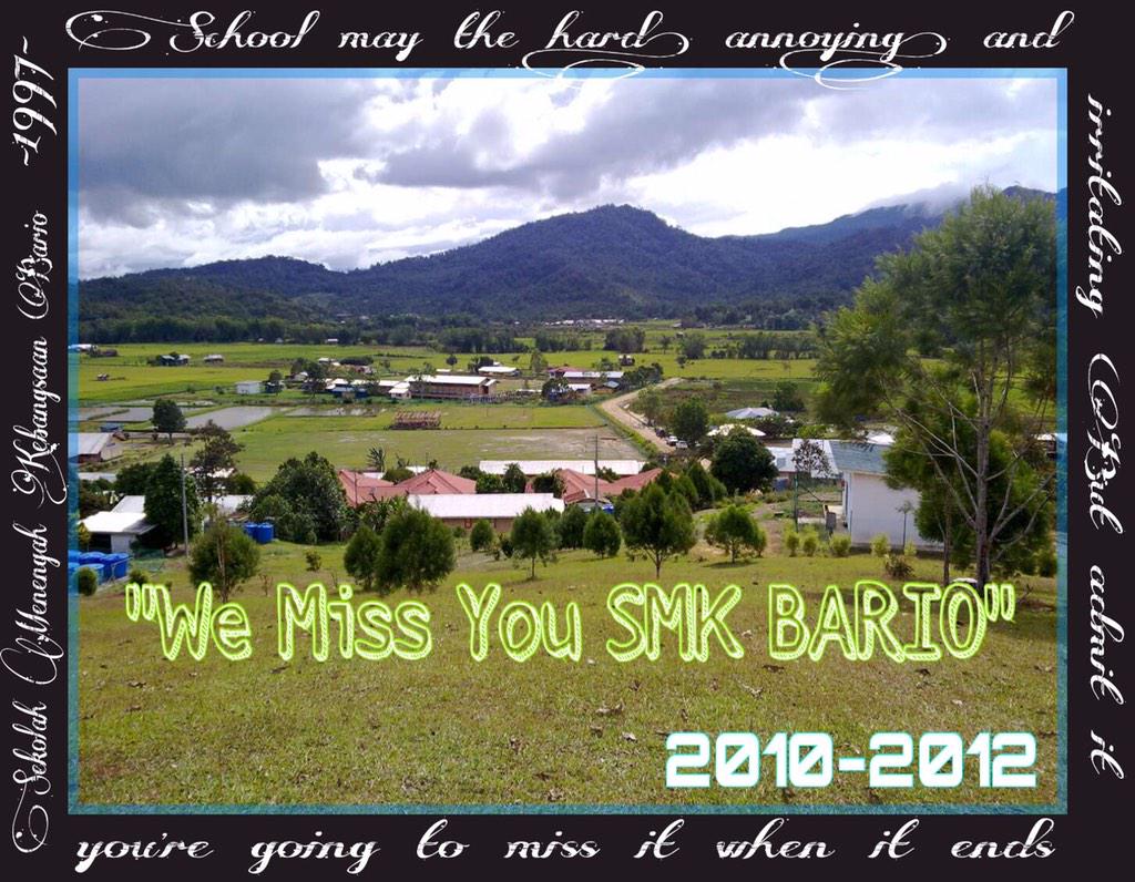 morrisondave14's tweet photo. Miss my old school.. SMK BARIO!!! http://t.co/8AyjJJug6r
