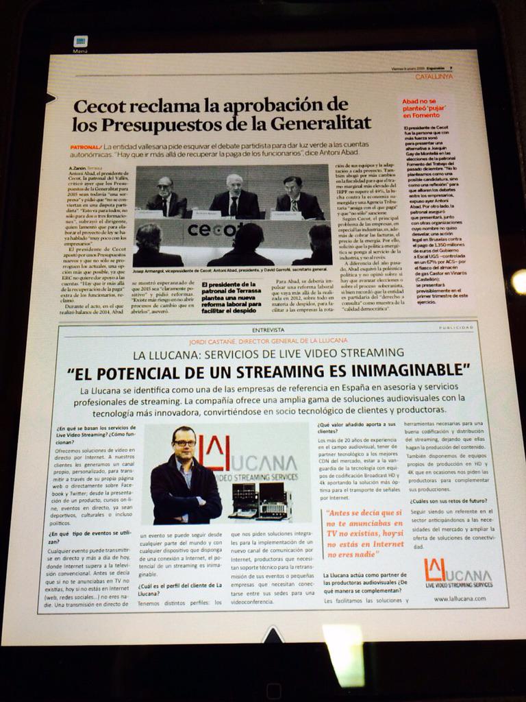 LaLlucana's tweet photo. Entrevista en Expansión Catalunya. http://t.co/qkQYc0LP1s