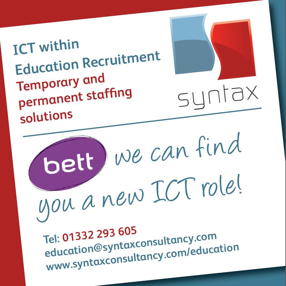 __syntax__'s tweet image. Syntax are exhibiting @Bett_show from 21st - 24th Jan at ExCel London. Come and meet us on stand G450! #Bettshow #ict